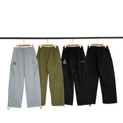 Broken planet embroidered loose straight tube casual pants
