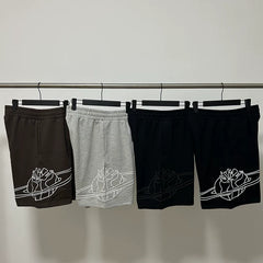 Broken Planet high street summer sports embroidered loose five quarter pants