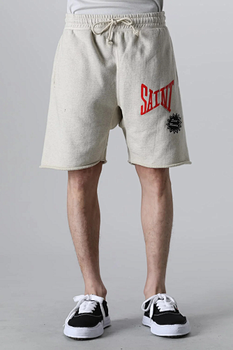 Saint Michael Angular Font Graphic Logo Sweat Shorts