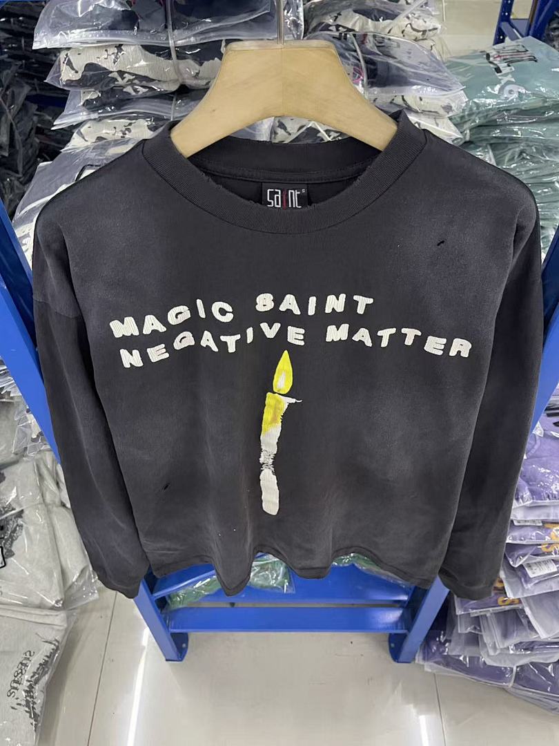 Saint Michael Sword Graphic & Text Long Sleeve Sweatshirt