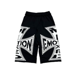 Mixed Emotions　Black “Classic” 3/4 Shorts