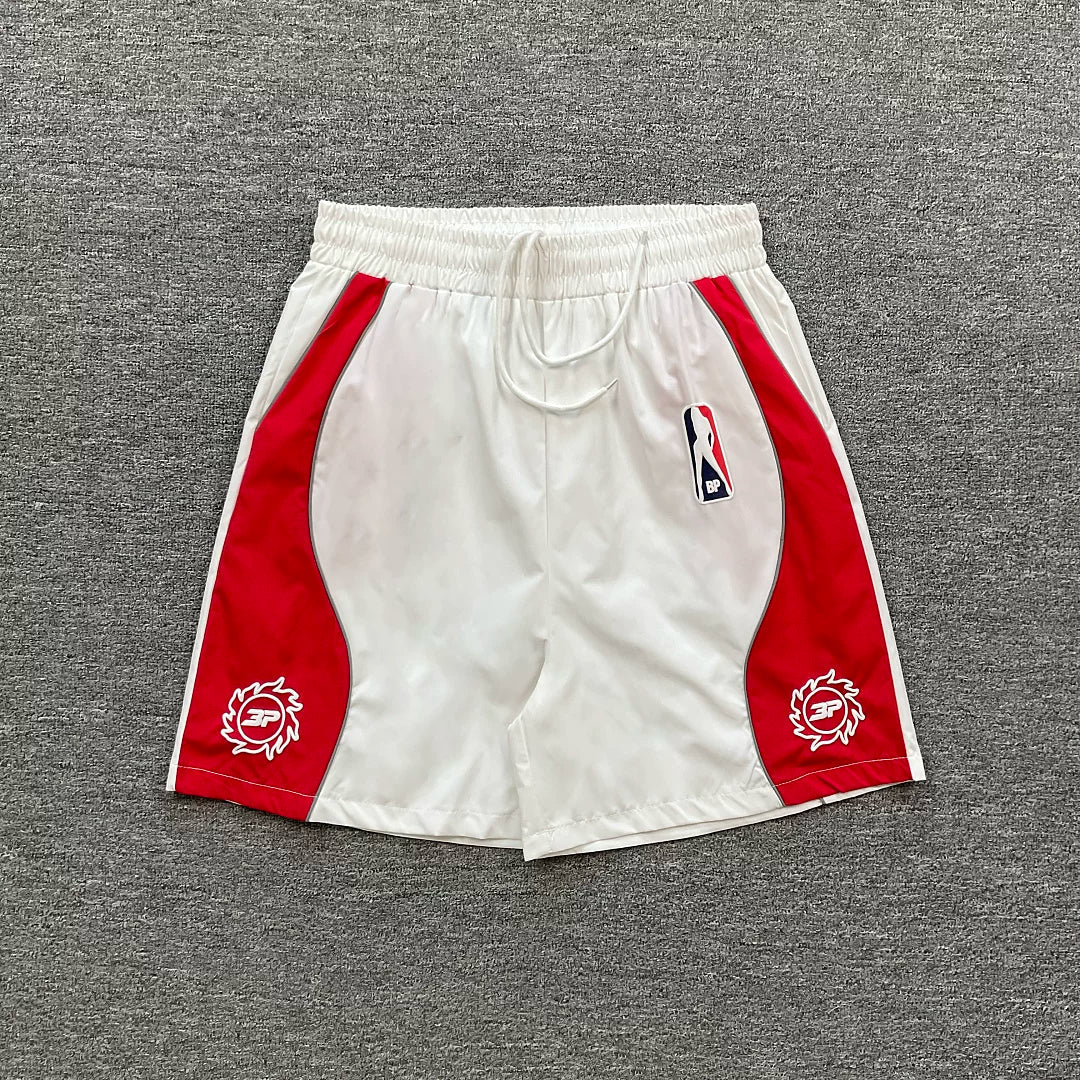 Broken Planet  Sports and Leisure Colorful Reflective Strip Design Woven Speed Drying Shorts