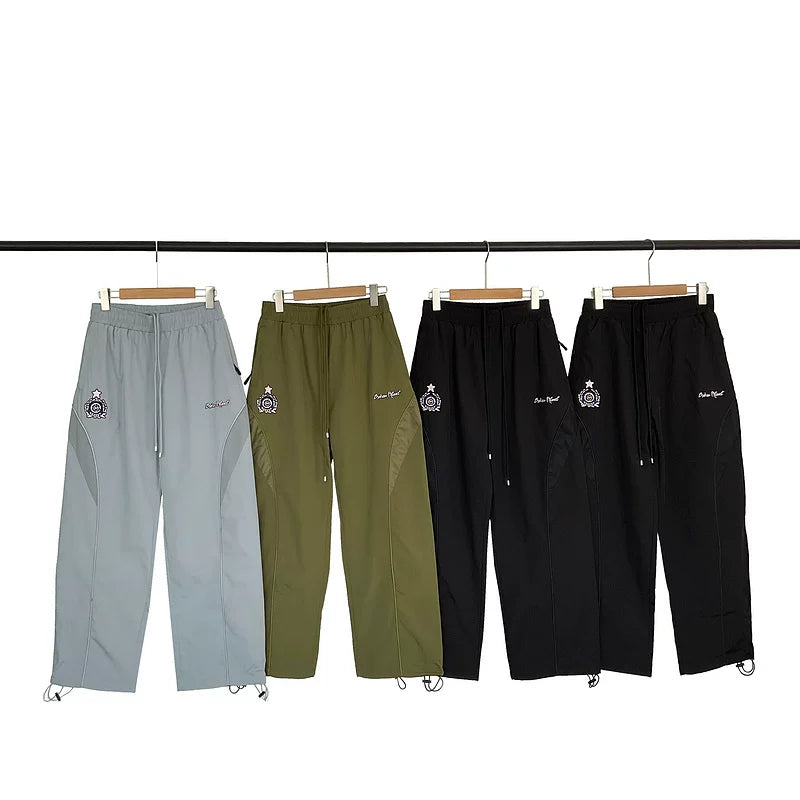 Broken planet  embroidered loose straight tube casual pants