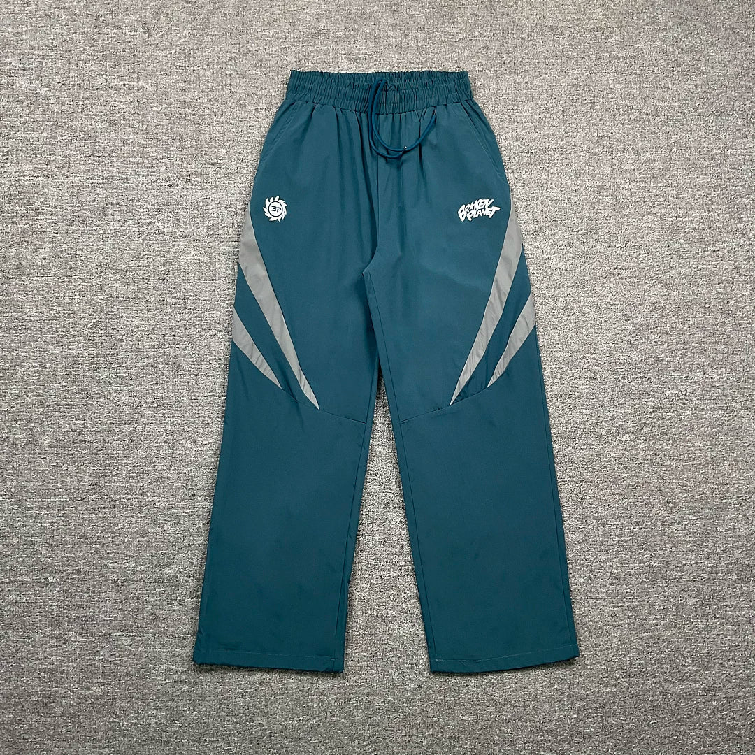 Broken Planet Woven Drawstring Straight Pants