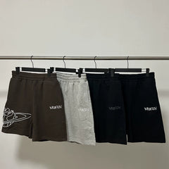 Broken Planet high street summer sports embroidered loose  five quarter pants