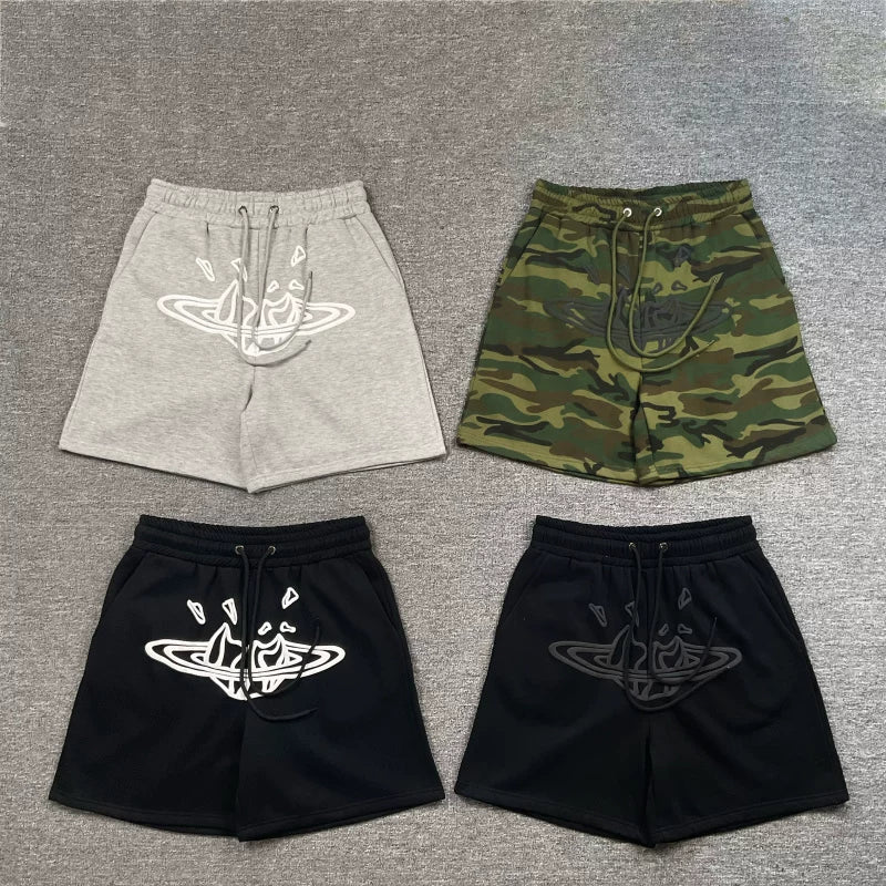 Broken Planet High Street Trendy Brand Loose Casual Plush Drawstring Shorts